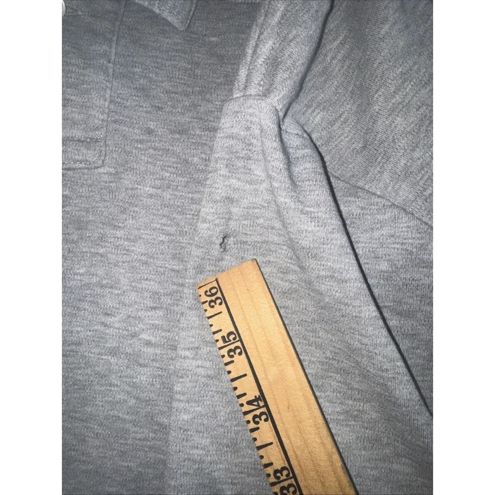 Polo Ralph Lauren Mens XL Classic Fit‎ Gray Polo Shirt Navy Pony Logo